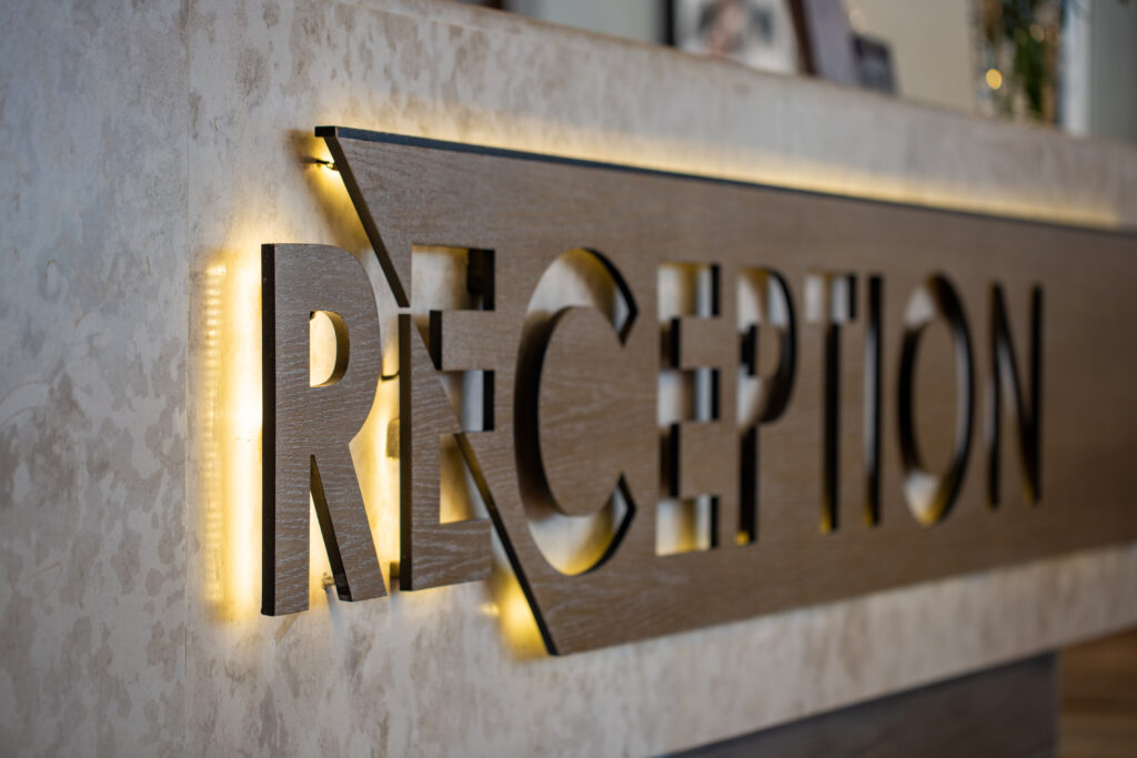 Facilities Management Signage For Receptions